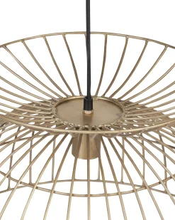 Outlet Beliani Lampadario MAHANADI Metallo Ottone