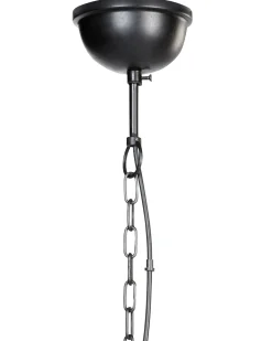 Outlet Beliani Lampadario MANAIR Legno di mango scuro Marrone