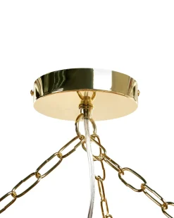 Discount Beliani Lampadario MANDEKAL Rattan Naturale Naturale Oro