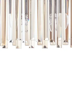 Hot Beliani Lampadario MANDEO Vetro Argento