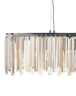 Hot Beliani Lampadario MANDEO Vetro Argento