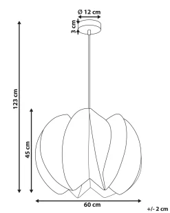 Sale Beliani Lampadario MANINGA Corda di carta Marrone chiaro Naturale