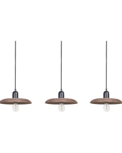 Online Beliani Lampadario MANJEERA Legno di mango scuro Marrone