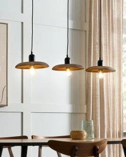 Online Beliani Lampadario MANJEERA Legno di mango scuro Marrone
