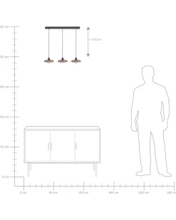 Online Beliani Lampadario MANJEERA Legno di mango scuro Marrone