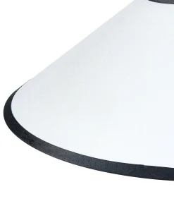Beliani Lampadario MANTUA Rattan Bianco Bianco Naturale Nero