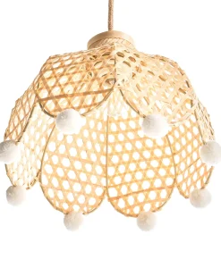 New Beliani Lampadario MANYAME Rattan Naturale