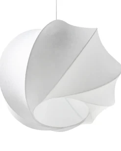 Outlet Beliani Lampadario MAQUINE Finta seta Bianco