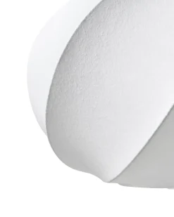 Outlet Beliani Lampadario MAQUINE Finta seta Bianco