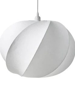 Outlet Beliani Lampadario MAQUINE Finta seta Bianco