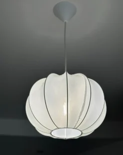 Beliani Lampadario MARIARA Bianco