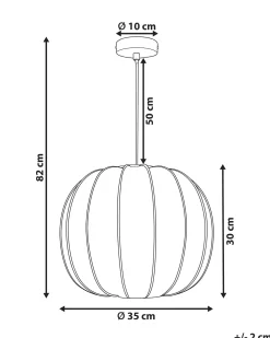 Sale Beliani Lampadario MARIETA Bianco