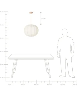 Sale Beliani Lampadario MARIETA Bianco