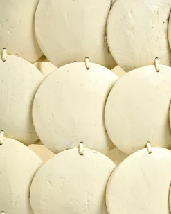 Outlet Beliani Lampadario MASKELIYA Guscio di cocco Beige Beige Oro