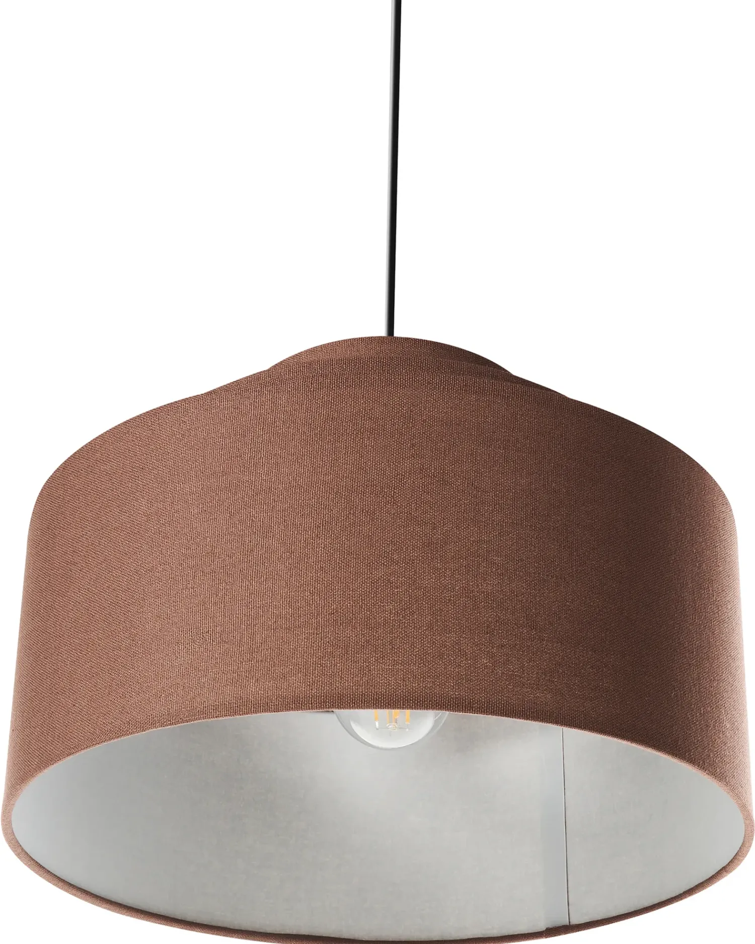 Online Beliani Lampadario MASPARRO Lino Marrone