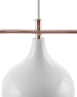 Online Beliani Lampadario MAVONE Metallo Bianco