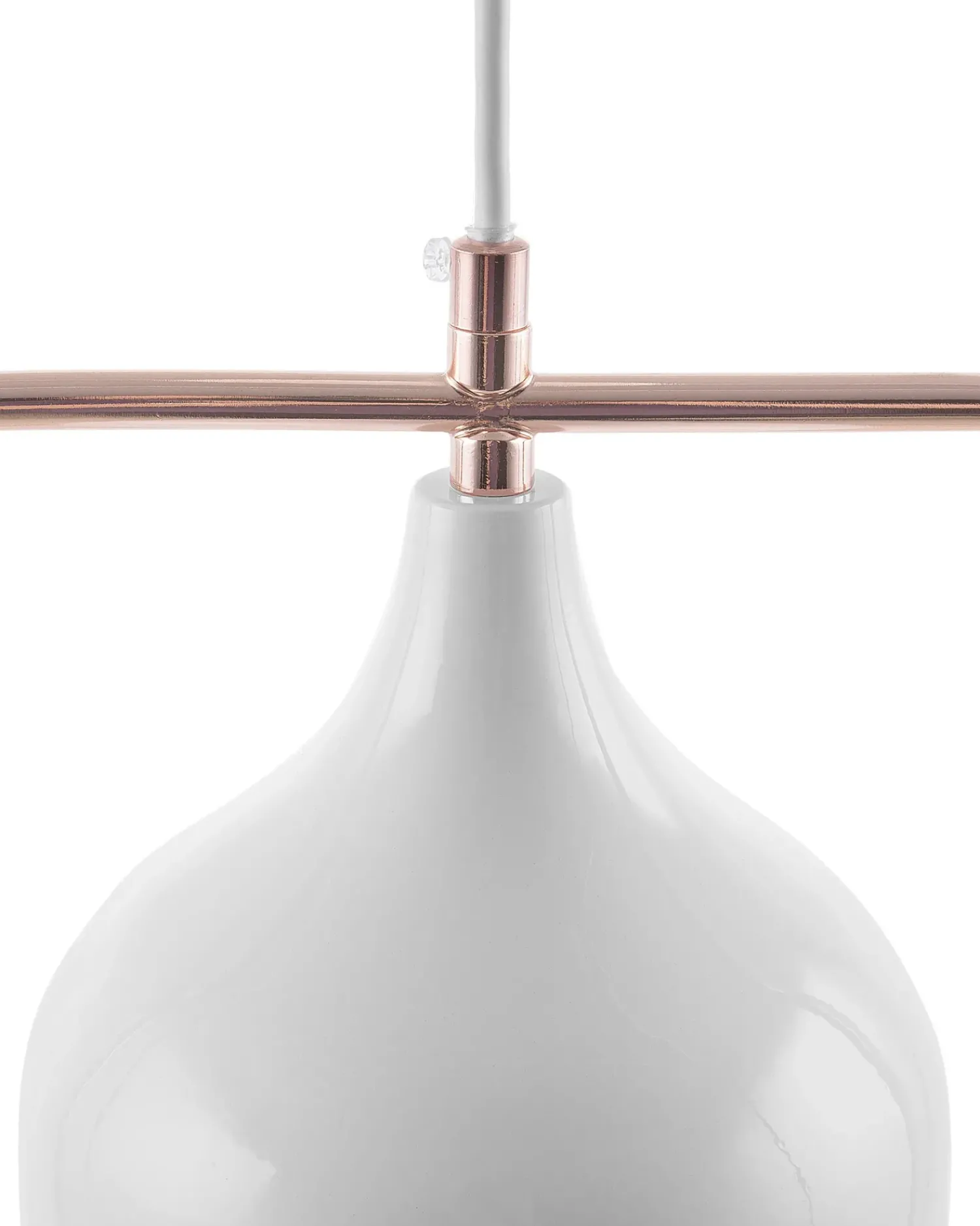 Online Beliani Lampadario MAVONE Metallo Bianco