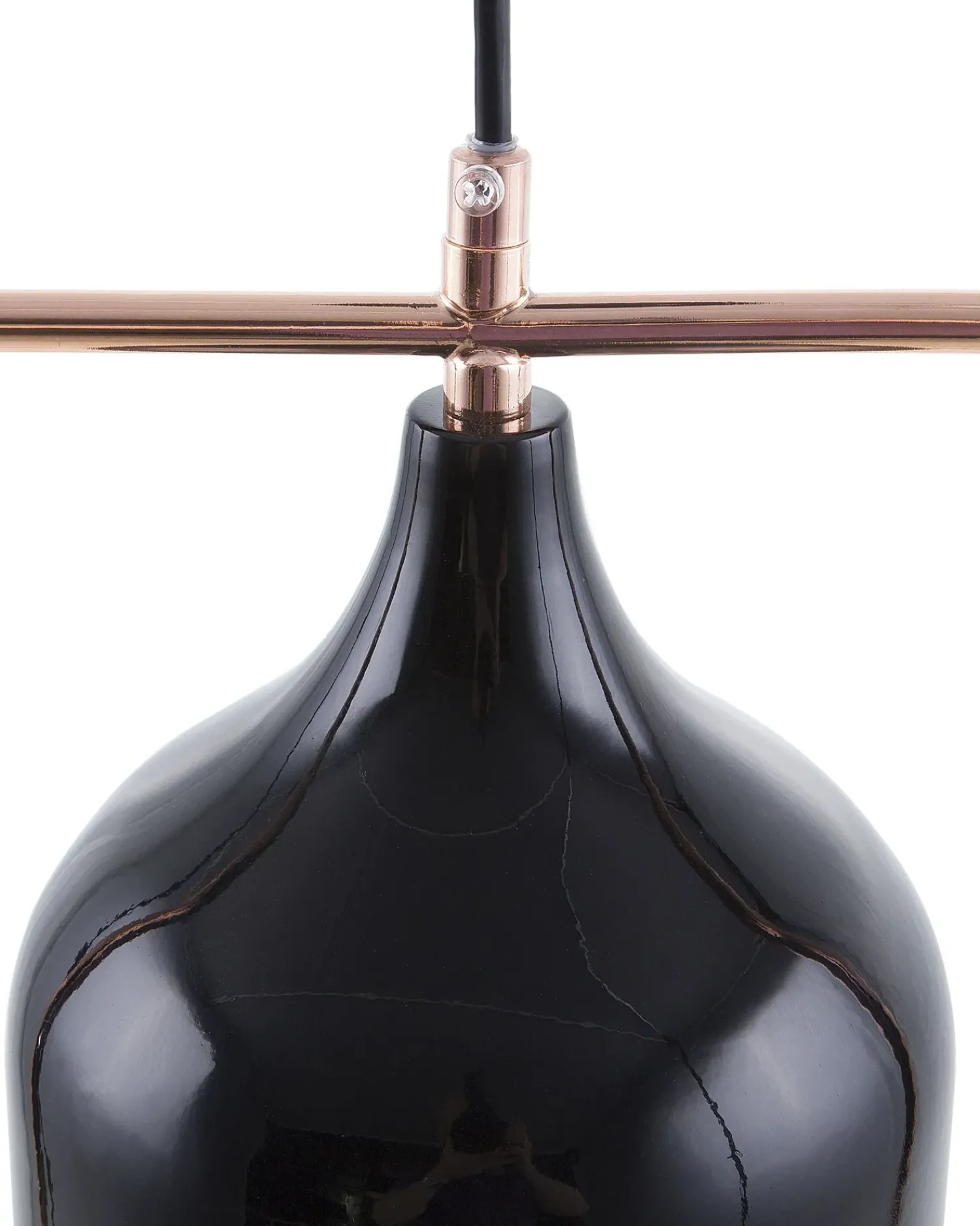 Outlet Beliani Lampadario MAVONE Metallo Nero