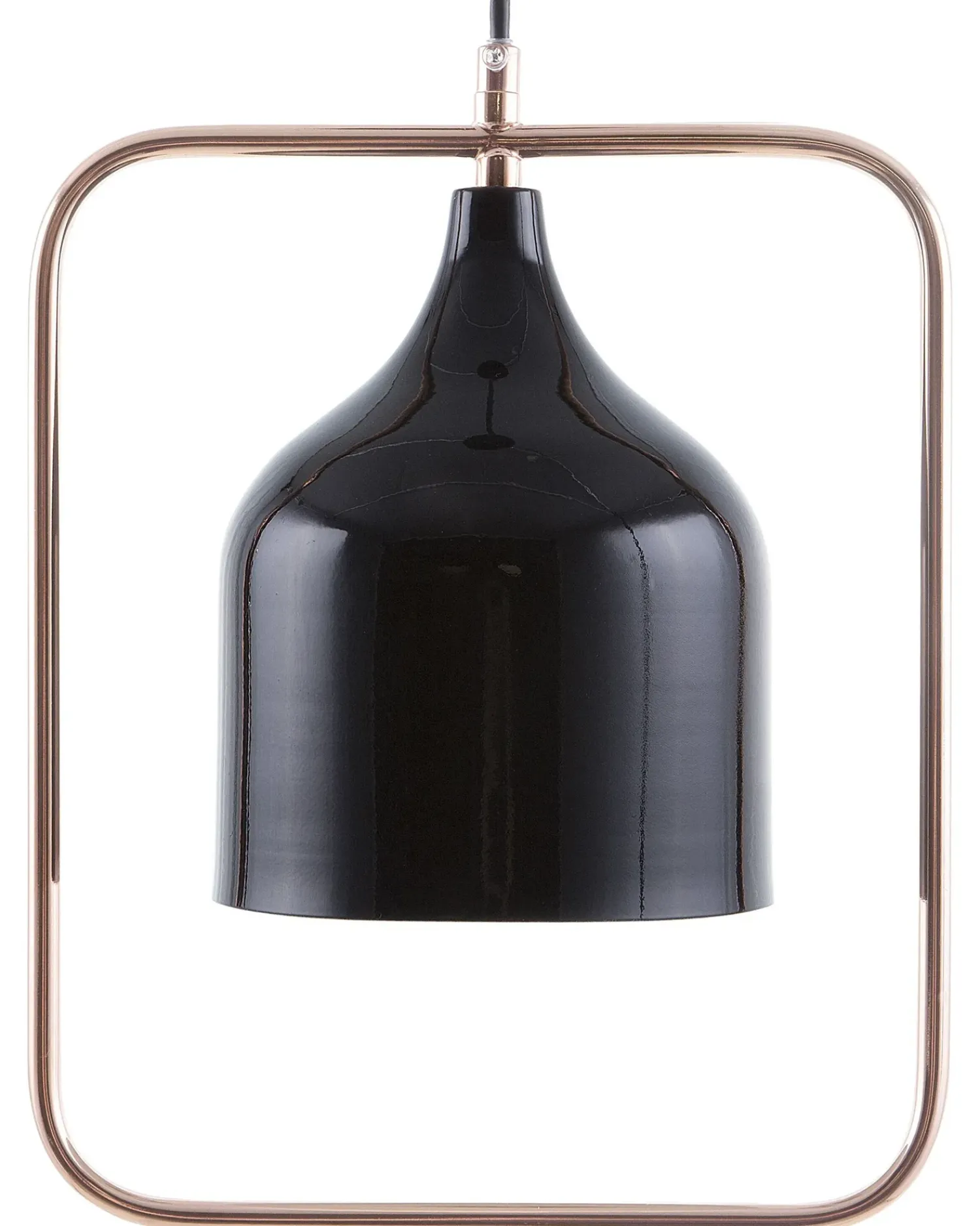 Outlet Beliani Lampadario MAVONE Metallo Nero