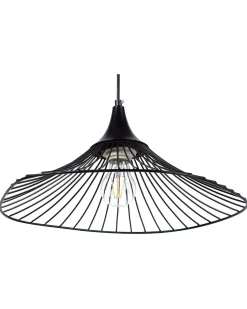 Outlet Beliani Lampadario MAZARO Metallo Nero