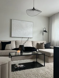 Outlet Beliani Lampadario MAZARO Metallo Nero