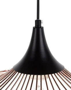 Best Beliani Lampadario MAZARO Metallo Rame Rame Nero
