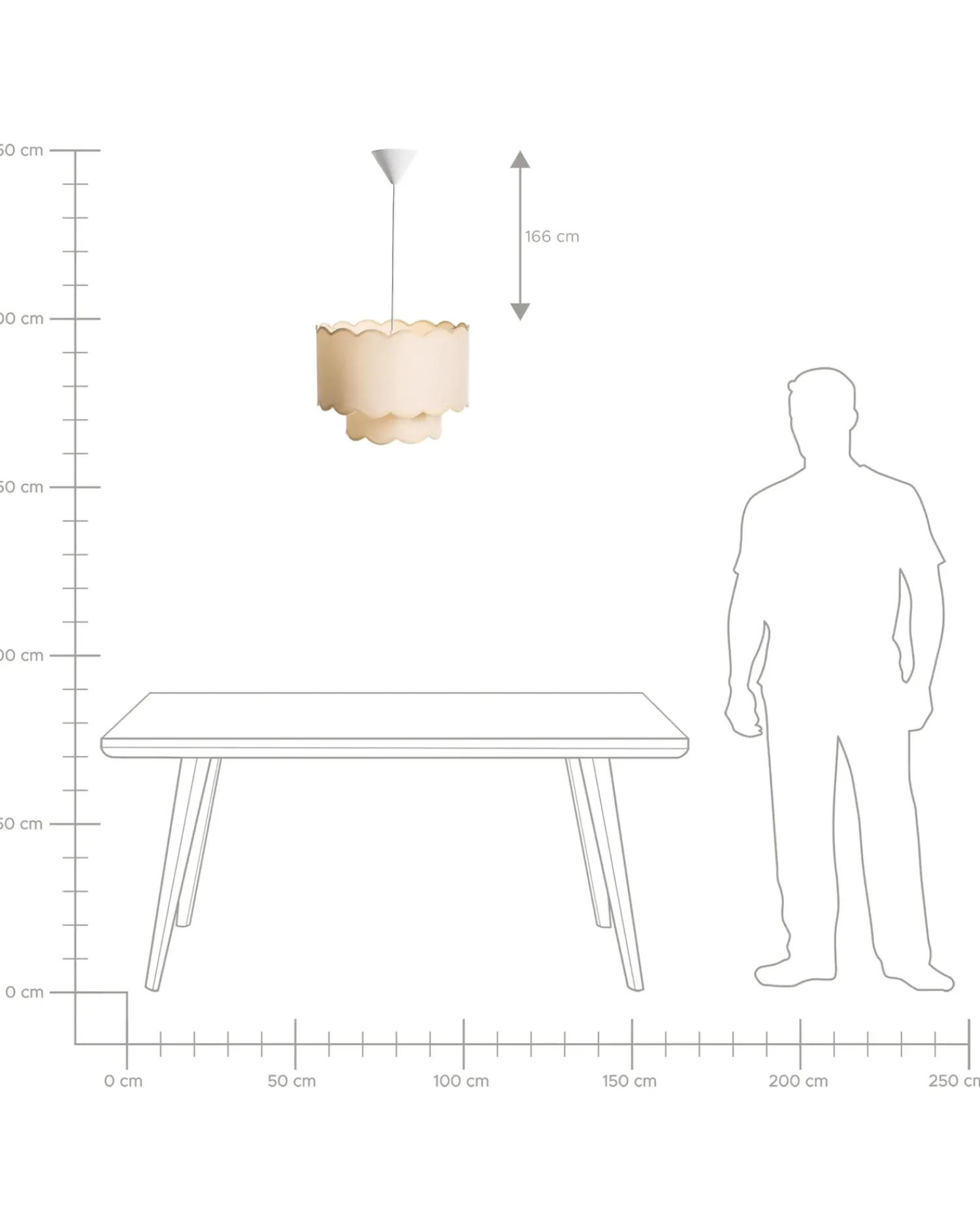 New Beliani Lampadario MECUMBURA Metallo Bianco/Beige Bianco Beige