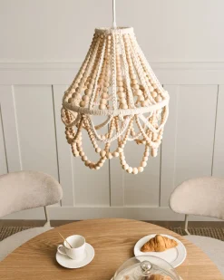 Best Beliani Lampadario MENIK Legno chiaro Marrone