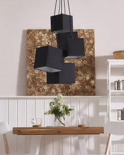Sale Beliani Lampadario MESTA Nero