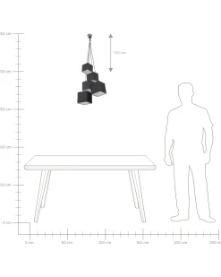 Sale Beliani Lampadario MESTA Nero