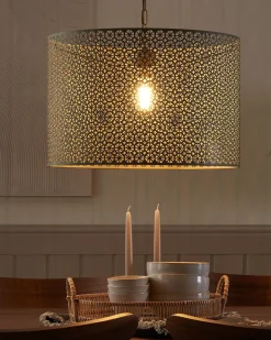 Beliani Lampadario MEZEN Metallo Grigio