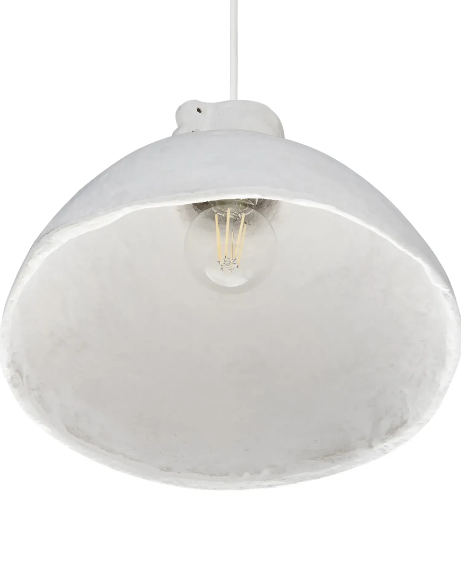 Best Beliani Lampadario MIGUELETE Cartapesta Bianco