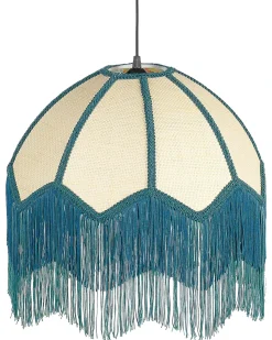 Sale Beliani Lampadario MILAGRO Blu Naturale Blu