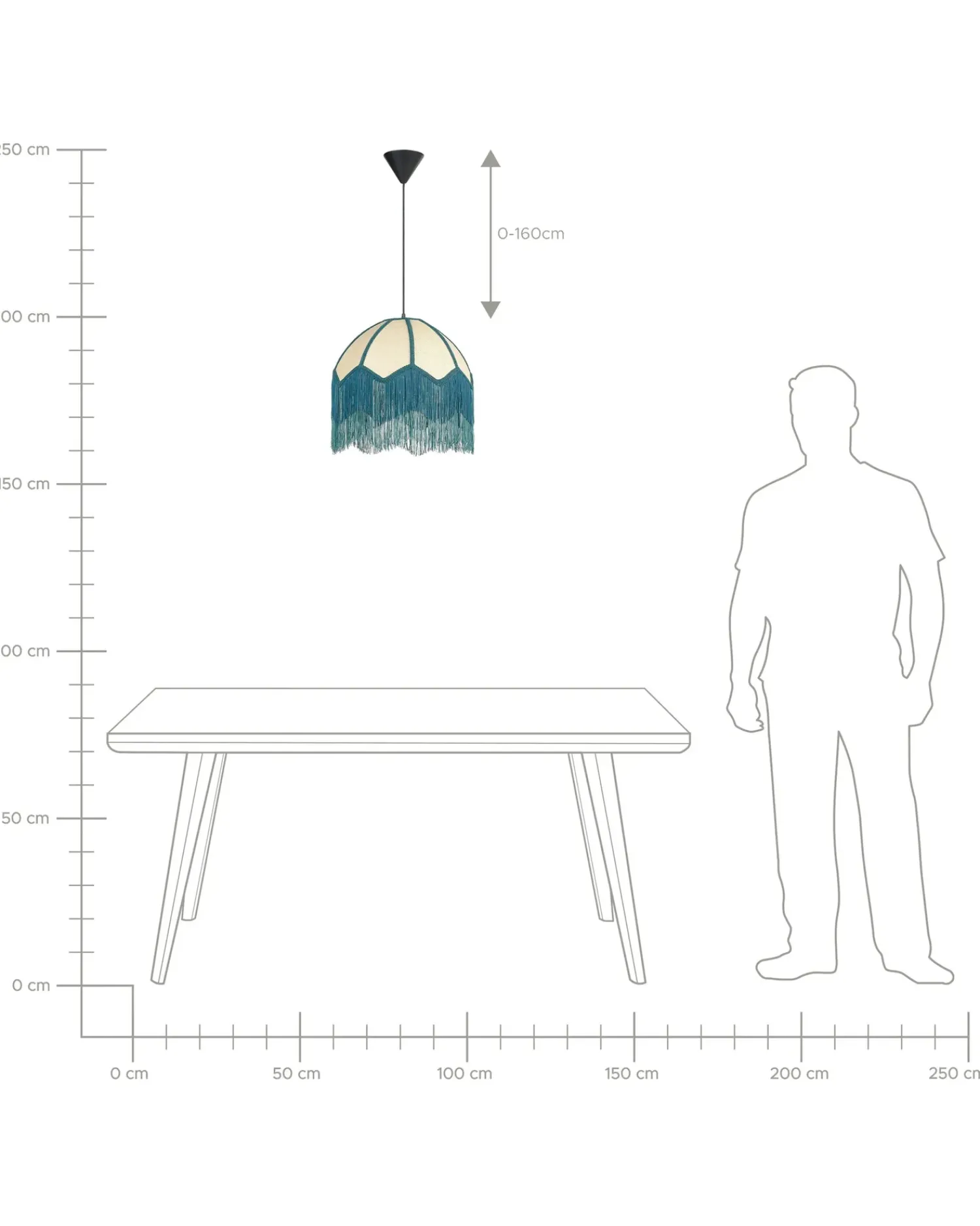 Sale Beliani Lampadario MILAGRO Blu Naturale Blu