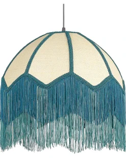 Sale Beliani Lampadario MILAGRO Blu Naturale Blu