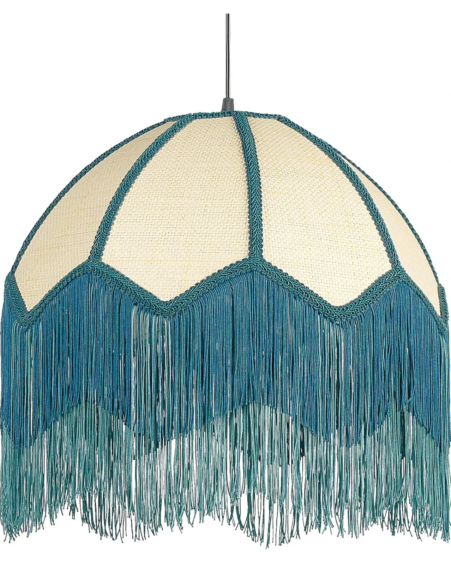 Sale Beliani Lampadario MILAGRO Blu Naturale Blu