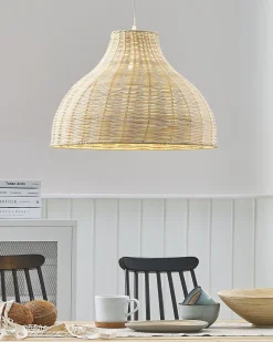 Hot Beliani Lampadario MILLIAN Rattan Marrone chiaro Beige Naturale