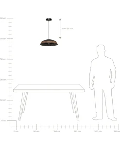 Beliani Lampadario MINILLAS Metallo Nero