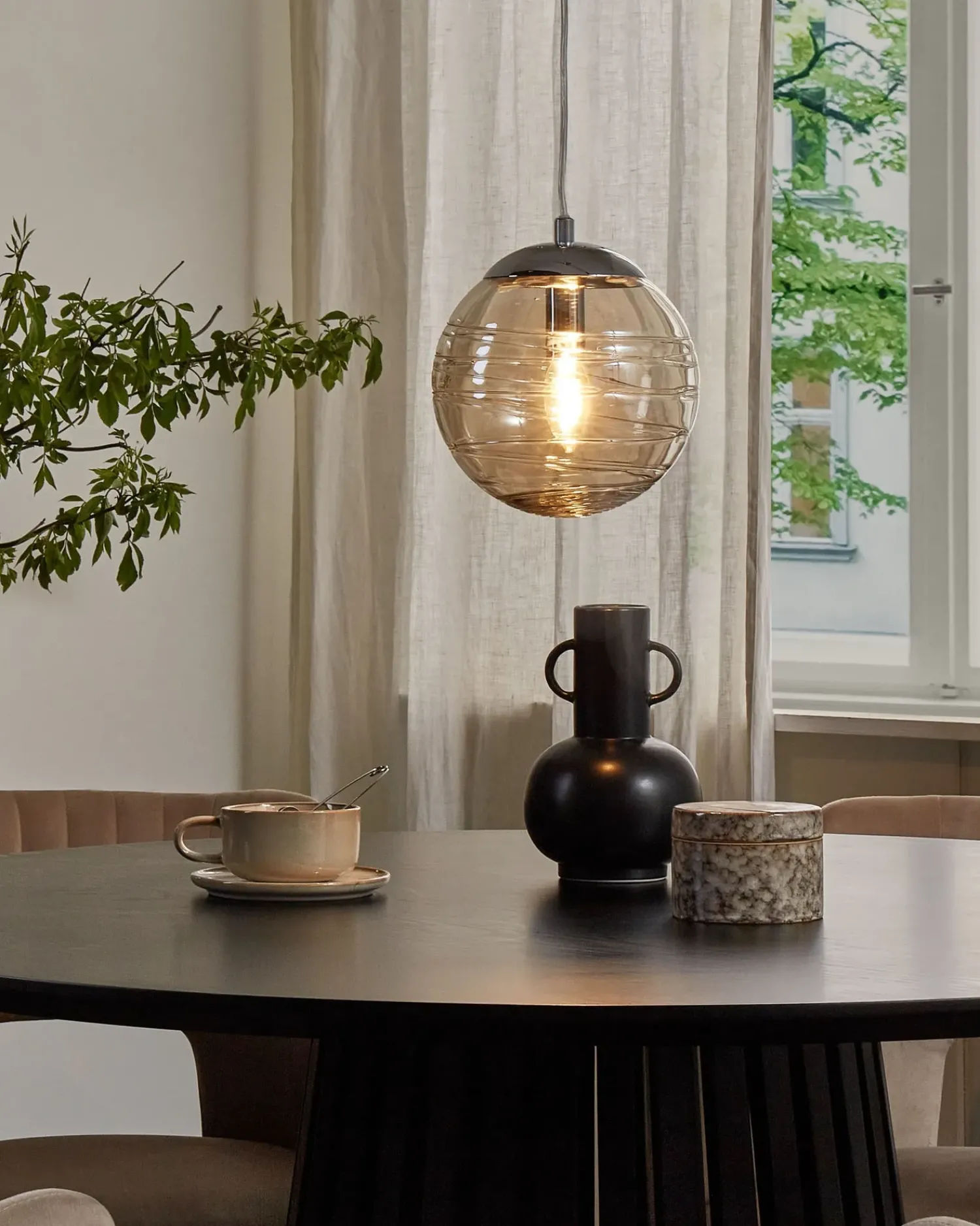 Beliani Lampadario MIRNA Vetro Oro Oro Trasparente