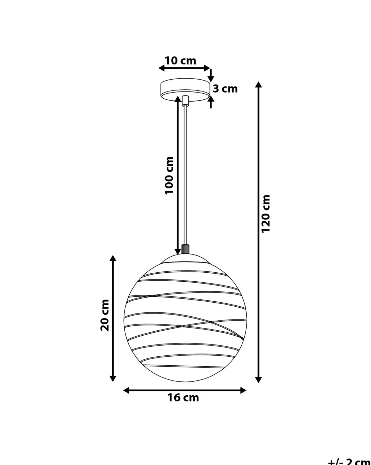 Beliani Lampadario MIRNA Vetro Oro Oro Trasparente