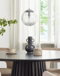 Discount Beliani Lampadario MIRNA Vetro Trasparente