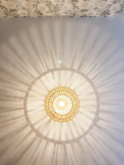 Online Beliani Lampadario MOLOPO Corda di carta sabbia Beige