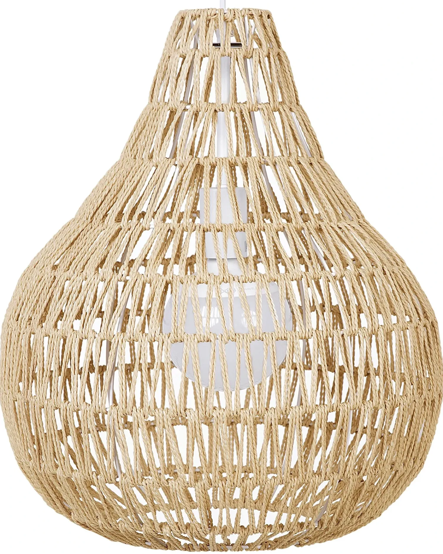 Online Beliani Lampadario MOLOPO Corda di carta sabbia Beige