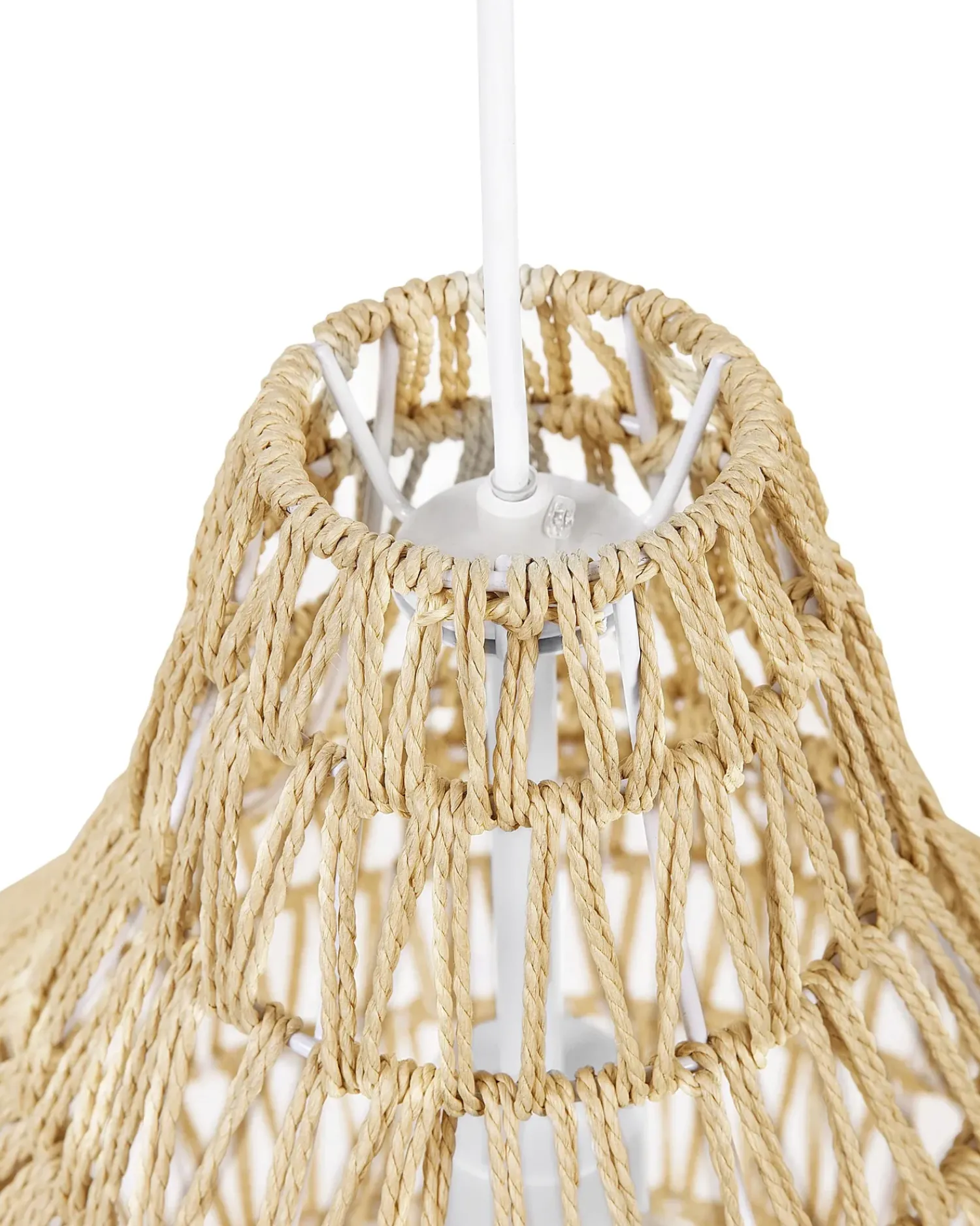 Online Beliani Lampadario MOLOPO Corda di carta sabbia Beige