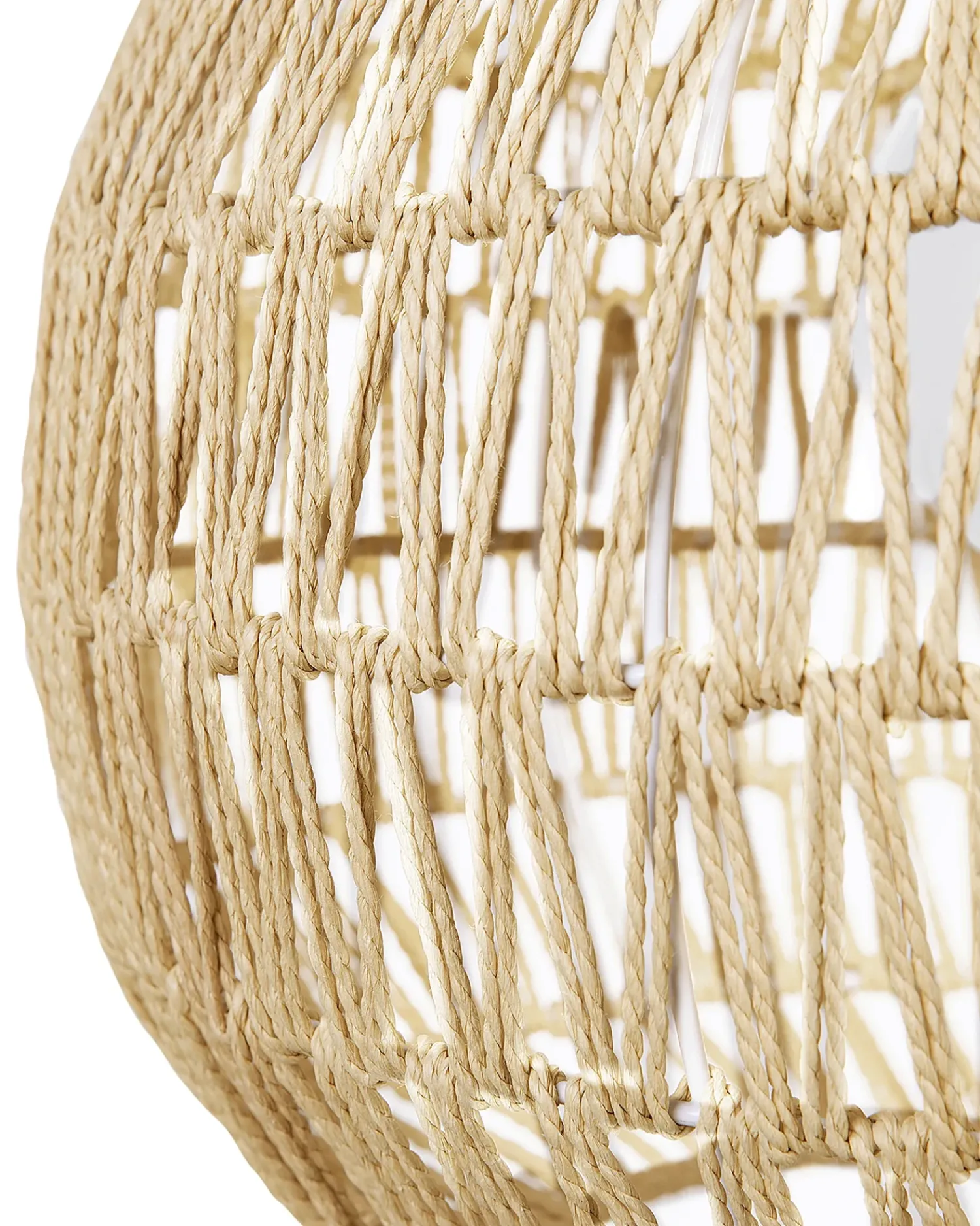Online Beliani Lampadario MOLOPO Corda di carta sabbia Beige