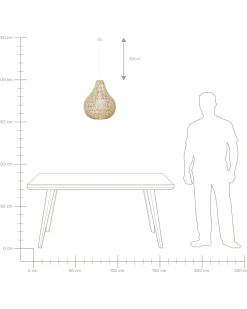 Online Beliani Lampadario MOLOPO Corda di carta sabbia Beige