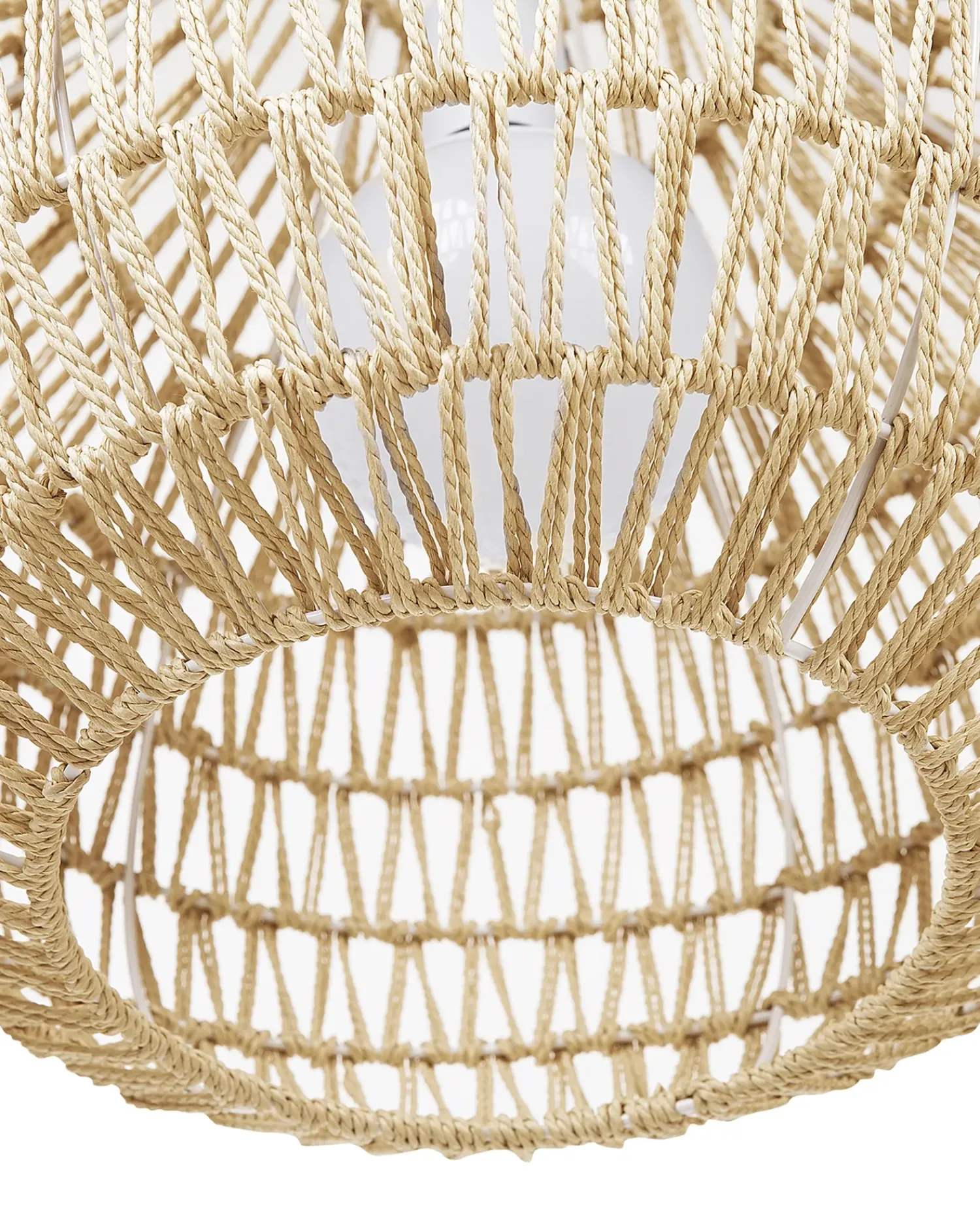 Online Beliani Lampadario MOLOPO Corda di carta sabbia Beige