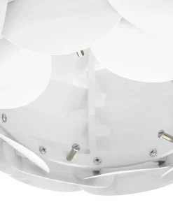 Outlet Beliani Lampadario MOSELLE Metallo Bianco