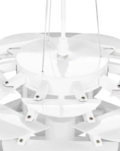 Outlet Beliani Lampadario MOSELLE Metallo Bianco