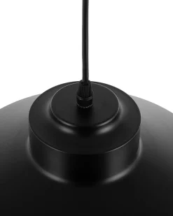 Online Beliani Lampadario MUGA Metallo Nero Trasparente Nero